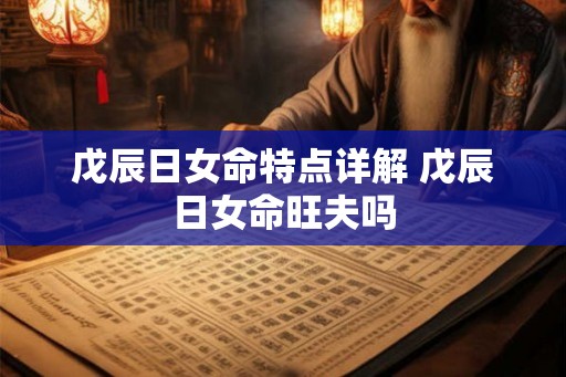 戊辰日女命特点详解 戊辰日女命旺夫吗