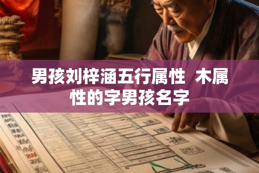 男孩刘梓涵五行属性  木属性的字男孩名字