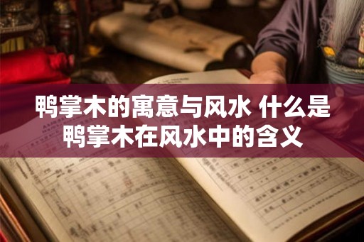 鸭掌木的寓意与风水 什么是鸭掌木在风水中的含义 鸭掌木的寓意与风水 什么是鸭掌木在风水中的含义