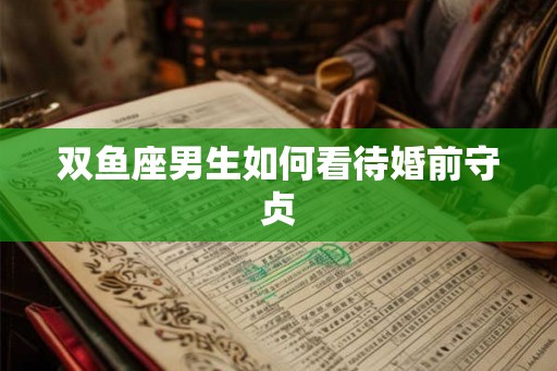 双鱼座男生如何看待婚前守贞