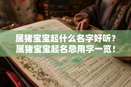 属猪宝宝起什么名字好听?属猪宝宝起名忌用字一览! 属猪宝宝起什么名字好听?属猪宝宝起名忌用字一览!