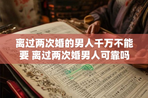 离过两次婚的男人千万不能要 离过两次婚男人可靠吗