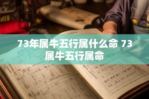 73年属牛五行属什么命 73属牛五行属命