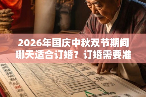 2026年国庆中秋双节期间哪天适合订婚？订婚需要准备什么？