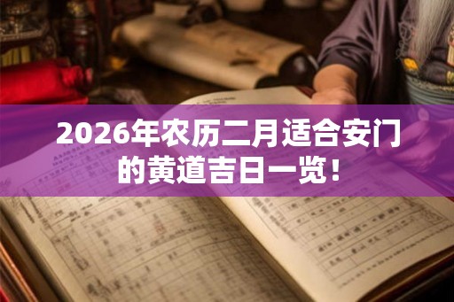 2026年农历二月适合安门的黄道吉日一览！