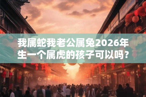 我属蛇我老公属兔2026年生一个属虎的孩子可以吗？