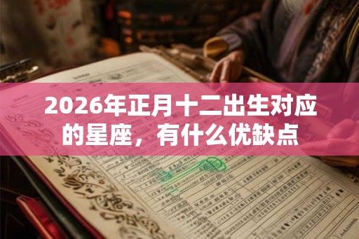 2026年正月十二出生对应的星座，有什么优缺点