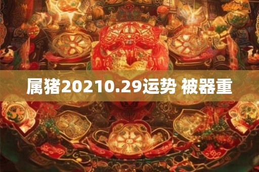 属猪20210.29运势 被器重