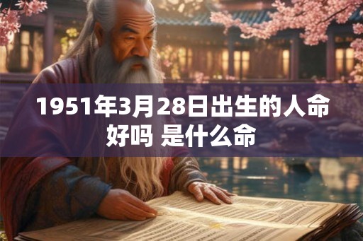 1951年3月28日出生的人命好吗 是什么命