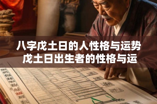 八字戊土日的人性格与运势 戊土日出生者的性格与运势如何