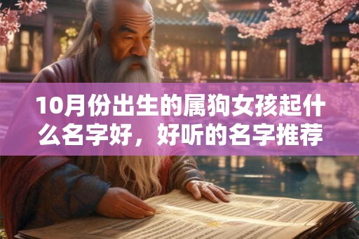 10月份出生的属狗女孩起什么名字好，好听的名字推荐