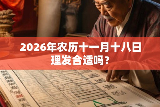 2026年农历十一月十八日理发合适吗？