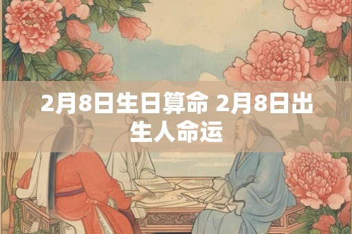 2月8日生日算命 2月8日出生人命运