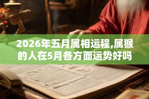 2026年五月属相运程,属猴的人在5月各方面运势好吗