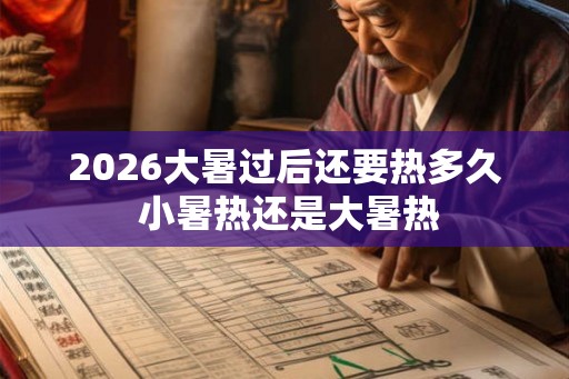 2026大暑过后还要热多久 小暑热还是大暑热 2026大暑过后还要热多久 小暑热还是大暑热
