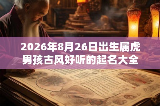 2026年8月26日出生属虎男孩古风好听的起名大全