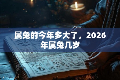 属兔的今年多大了,2026年属兔几岁 属兔的今年多大了,2026年属兔几岁