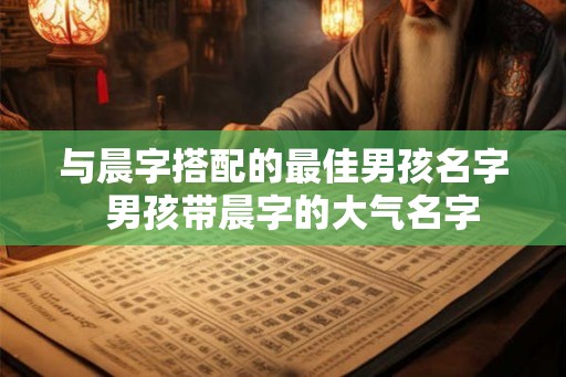 与晨字搭配的最佳男孩名字 男孩带晨字的大气名字 与晨字搭配的最佳男孩名字 男孩带晨字的大气名字