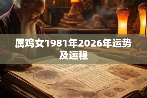 属鸡女1981年2026年运势及运程