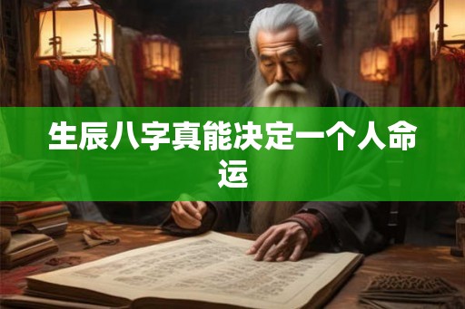 生辰八字真能决定一个人命运