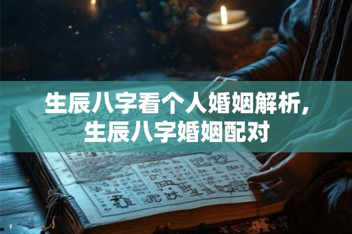 生辰八字看个人婚姻解析,生辰八字婚姻配对