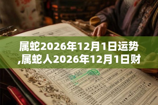 属蛇2026年12月1日运势,属蛇人2026年12月1日财运,生肖蛇2026年12月1日运势