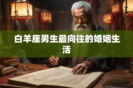 白羊座男生最向往的婚姻生活