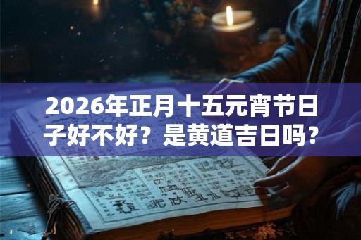 2026年正月十五元宵节日子好不好？是黄道吉日吗？