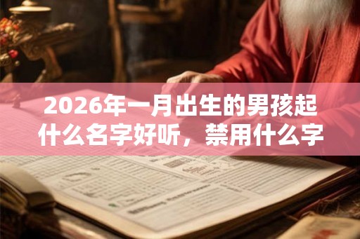 2026年一月出生的男孩起什么名字好听，禁用什么字