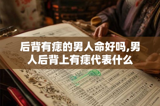 后背有痣的男人命好吗,男人后背上有痣代表什么