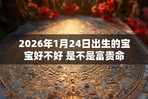 2026年1月24日出生的宝宝好不好 是不是富贵命