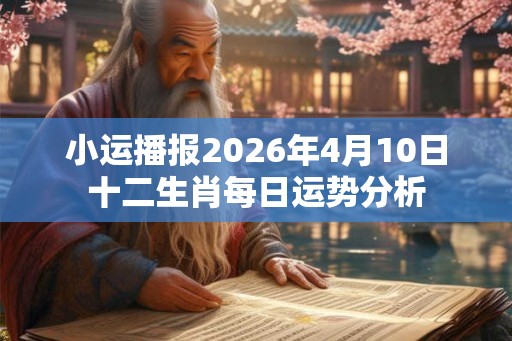 小运播报2026年4月10日十二生肖每日运势分析