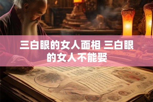 三白眼的女人面相 三白眼的女人不能娶