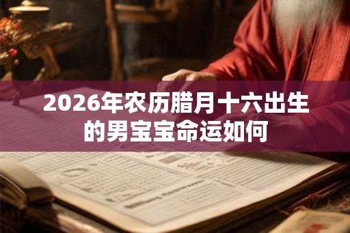 2026年农历腊月十六出生的男宝宝命运如何