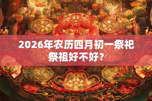 2026年农历四月初一祭祀祭祖好不好？