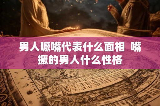 男人噘嘴代表什么面相  嘴撅的男人什么性格