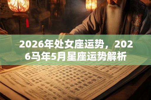 2026年处女座运势，2026马年5月星座运势解析