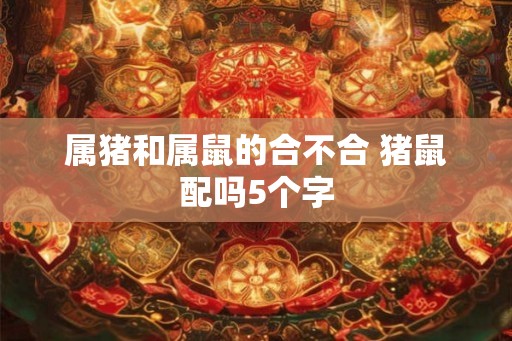 属猪和属鼠的合不合 猪鼠配吗5个字