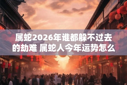 属蛇2026年谁都躲不过去的劫难 属蛇人今年运势怎么样