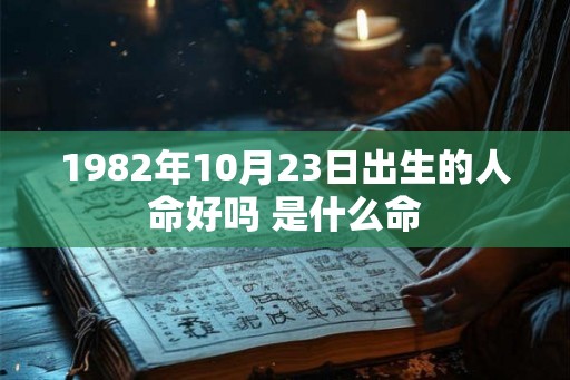 1982年10月23日出生的人命好吗 是什么命