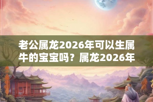 老公属龙2026年可以生属牛的宝宝吗？属龙2026年幸运色？