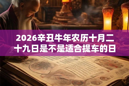 2026辛丑牛年农历十月二十九日是不是适合提车的日子? 2026辛丑牛年农历十月二十九日是不是适合提车的日子?