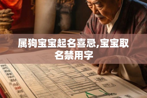 属狗宝宝起名喜忌,宝宝取名禁用字
