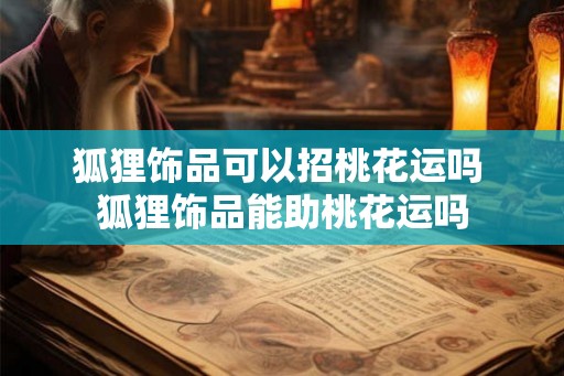 狐狸饰品可以招桃花运吗 狐狸饰品能助桃花运吗