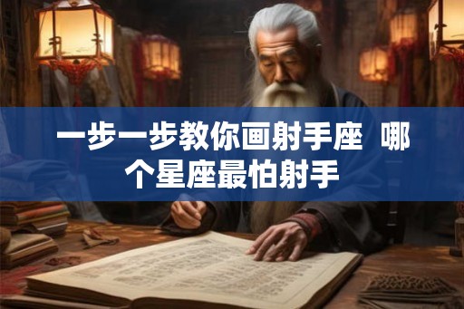 一步一步教你画射手座  哪个星座最怕射手