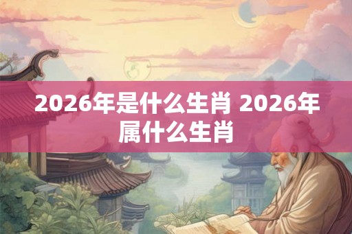 2026年是什么生肖 2026年属什么生肖