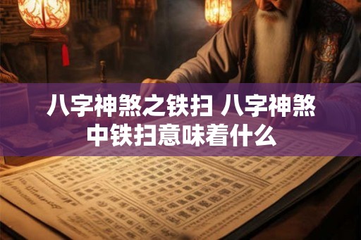 八字神煞之铁扫 八字神煞中铁扫意味着什么