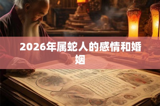 2026年属蛇人的感情和婚姻