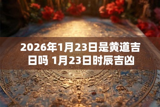 2026年1月23日是黄道吉日吗 1月23日时辰吉凶 2026年1月23日是黄道吉日吗 1月23日时辰吉凶