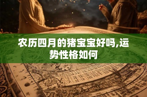 农历四月的猪宝宝好吗,运势性格如何